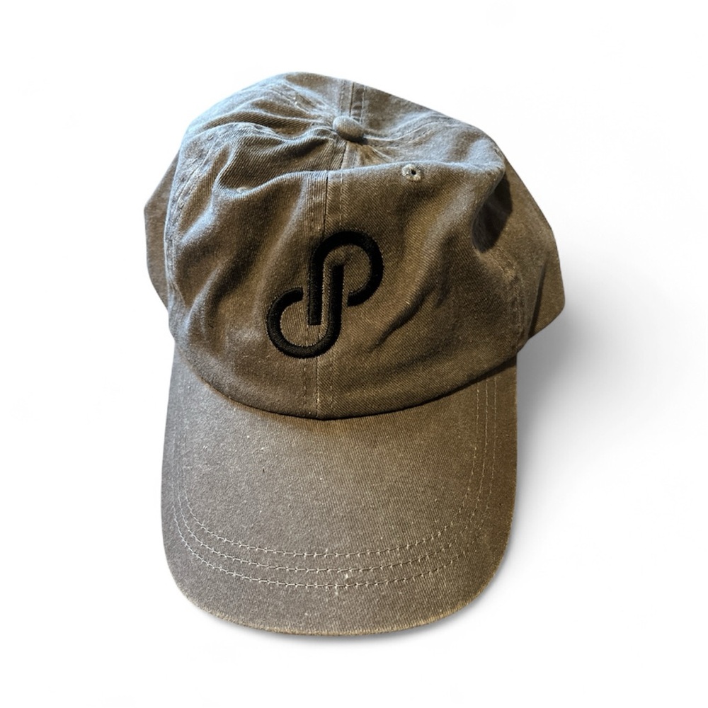 Poshmark Gray Cap with Black Logo
